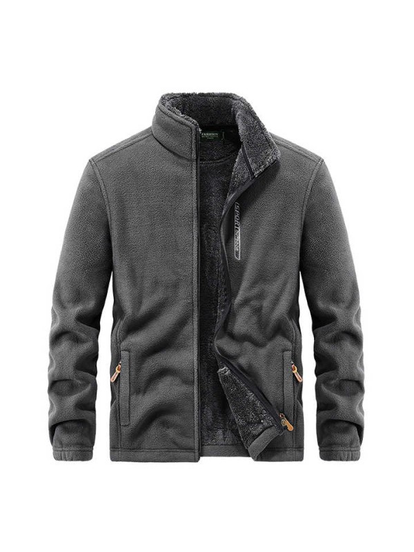 New Fleece Coat Men's and Women's Thickened Warm Jacket
