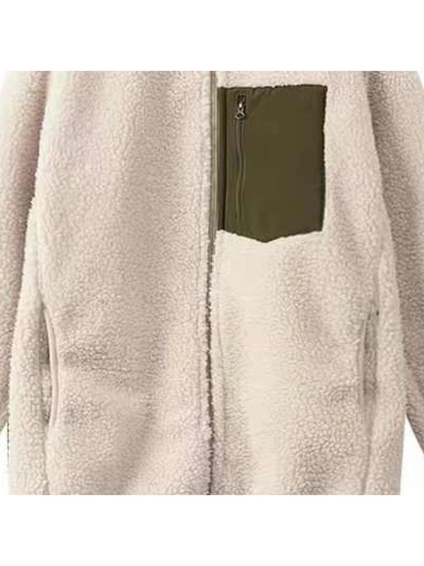 High Quality logo Thick Full Zip Boys Fleece Pile Jacket