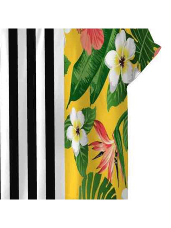 Men's Shirts All Over Floral Printed Stylish Shirt Quick Dry Shirt High Quality