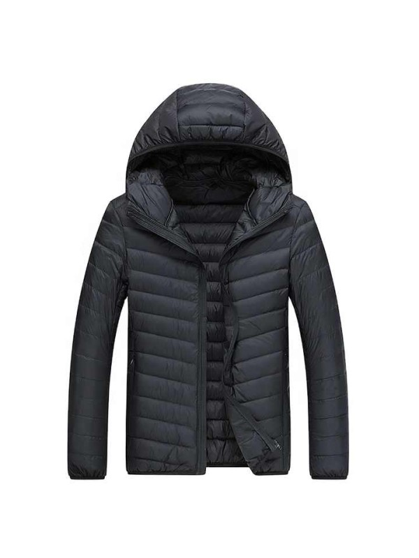 Men's Down Jacket Windproof Waterproof Outer Shell White Duck Down Warm and Thickened Jacket for Men