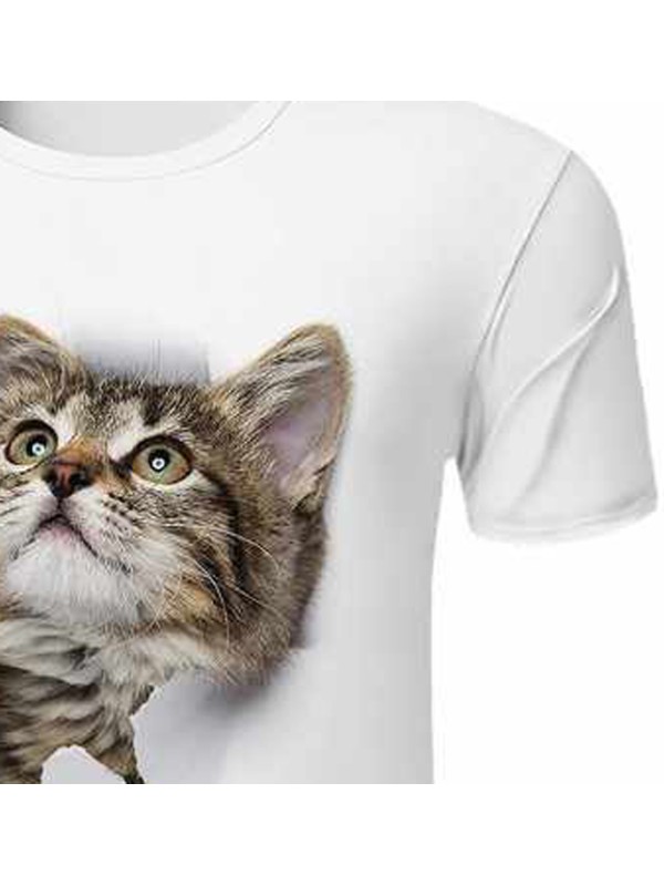 Deep Men Various Cat 3d Print t Shirt  Man Women  Boy  Cat Print  Short Sleeve 3D  t  Shirts