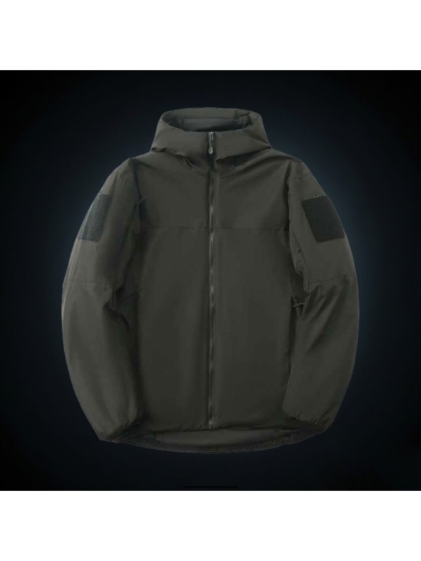 Men's Outdoor Casual Waterproof and Windproof Hooded Warm and Lightweight Jacket Suitable