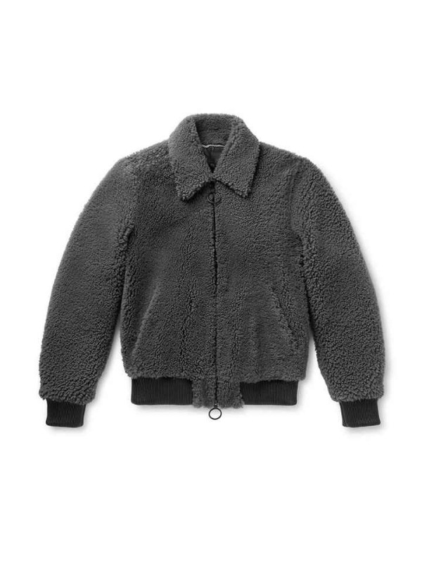 Bomber Sherpa Jacket Winter Warm Fleece Coat Design-based New Men Woven