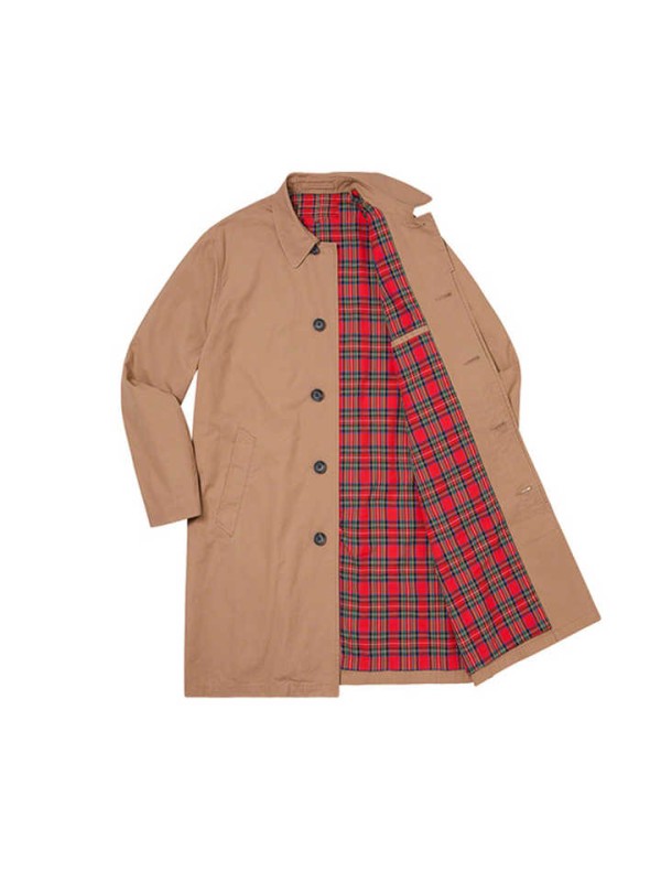 Men's New Long Tan Coat Windbreaker Trench Coat Men