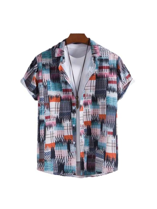 New Ethnic Style Christmas Halloween Printing Short-sleeved Youth Popular Two-piece Set