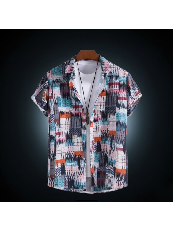 New Ethnic Style Christmas Halloween Printing Short-sleeved Youth Popular Two-piece Set