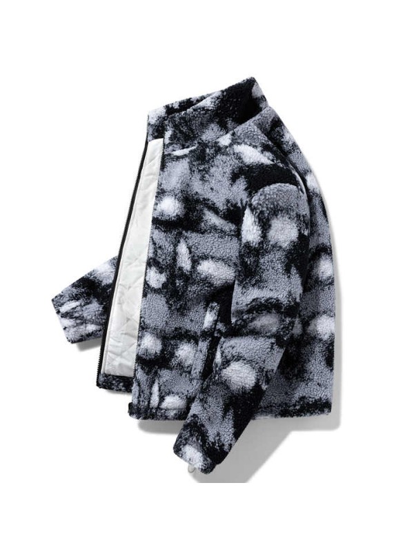 Warm Stand up Collar Fur Coats Plus Size Faux Winter Jacket