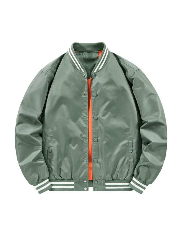 Bomber Jackets 100% Polyester Long Sleeve Casual Safari Jacket for Winter