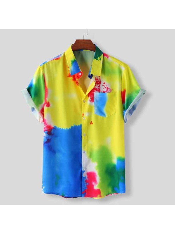New Male Shirts Beach Wear Hawaiian Shirts Man