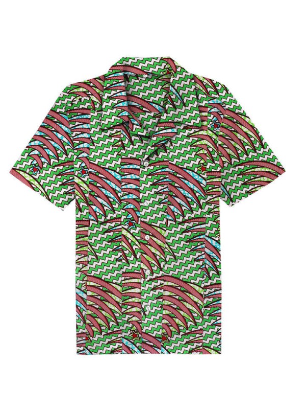 Tropical Style Beach Shirt for Men  Plus Size for Boy Traveling Cloth