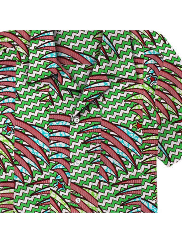 Tropical Style Beach Shirt for Men  Plus Size for Boy Traveling Cloth