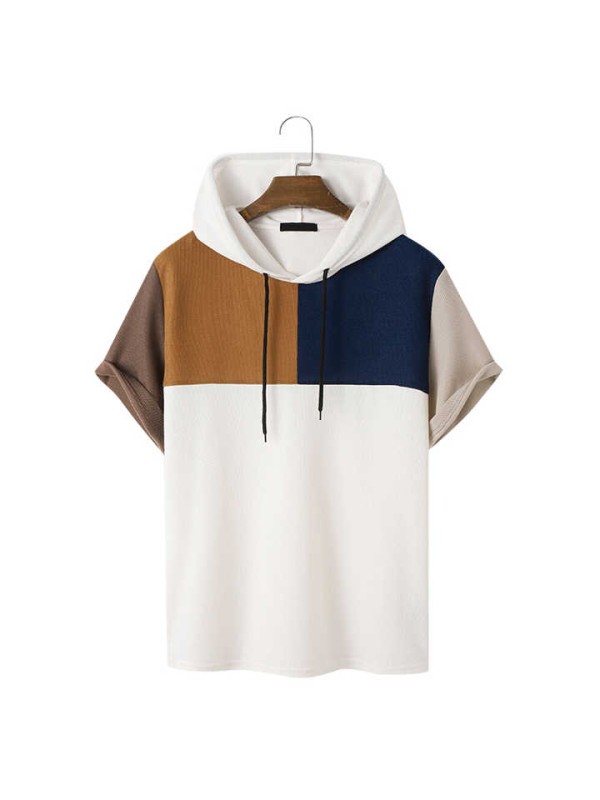 Men's Women's Slim Fit Unisex Color Block Plain Heavy Cotton T-Shirt Outdoor Tees Tops