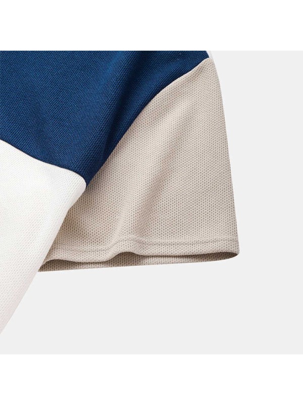 Men's Women's Slim Fit Unisex Color Block Plain Heavy Cotton T-Shirt Outdoor Tees Tops