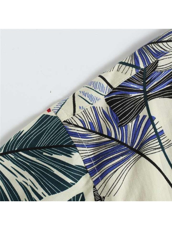 Men's Floral Shirt Short Sleeve Printed Flower Fashion Breathable Beach Wear Shirt