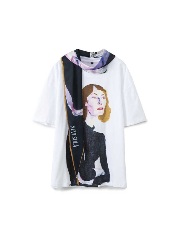 Crew Neck White Color Short Sleeve Casual Fashion t Shirt