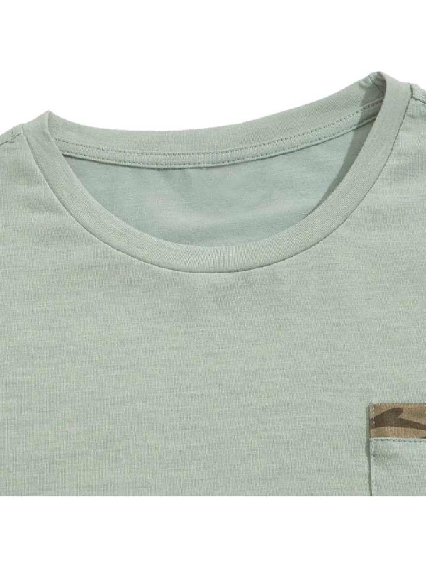 Men's Gym Wear Camo Print T-Shirt Short Sleeve