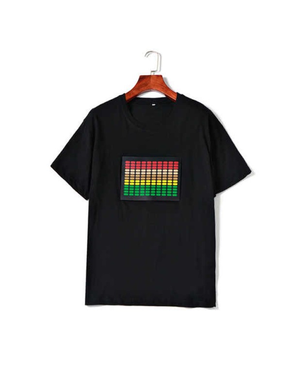 T-Shirt Party Flashing t Shirt Led Party Mens Tshirt