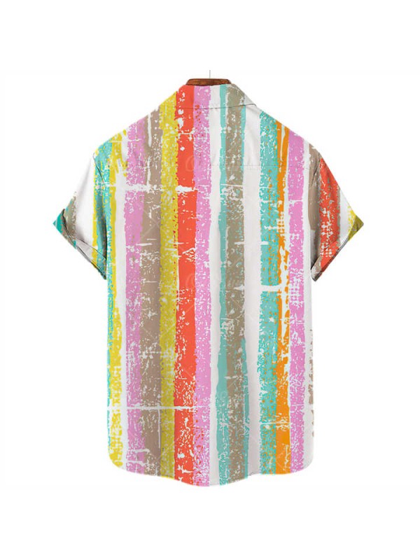 Hawaii Men's Short-Sleeved Shirts With 3D Digital Printed Shirts