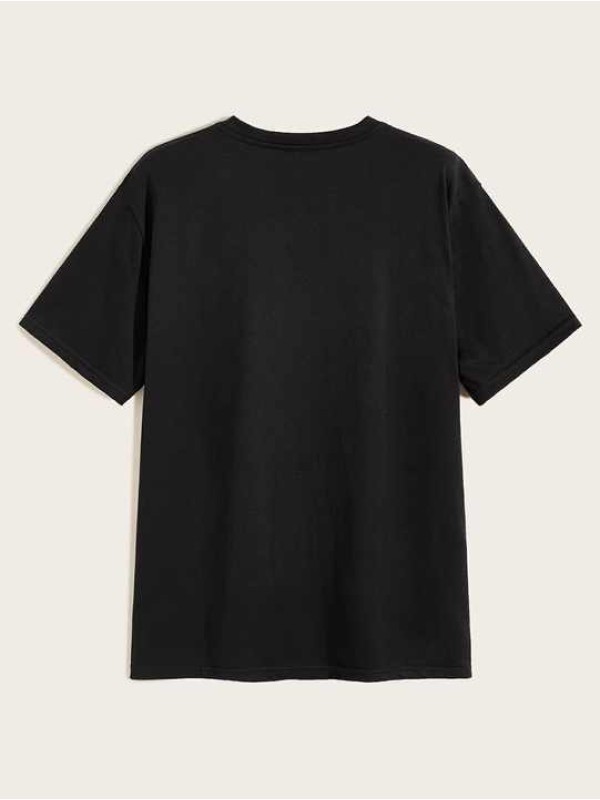 100% Cotton Chenille Embroidery Graghic Oversize T Shirt